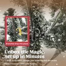 HOMCOM Artificial Christmas Tree With Snow, Hinged Xmas Tree