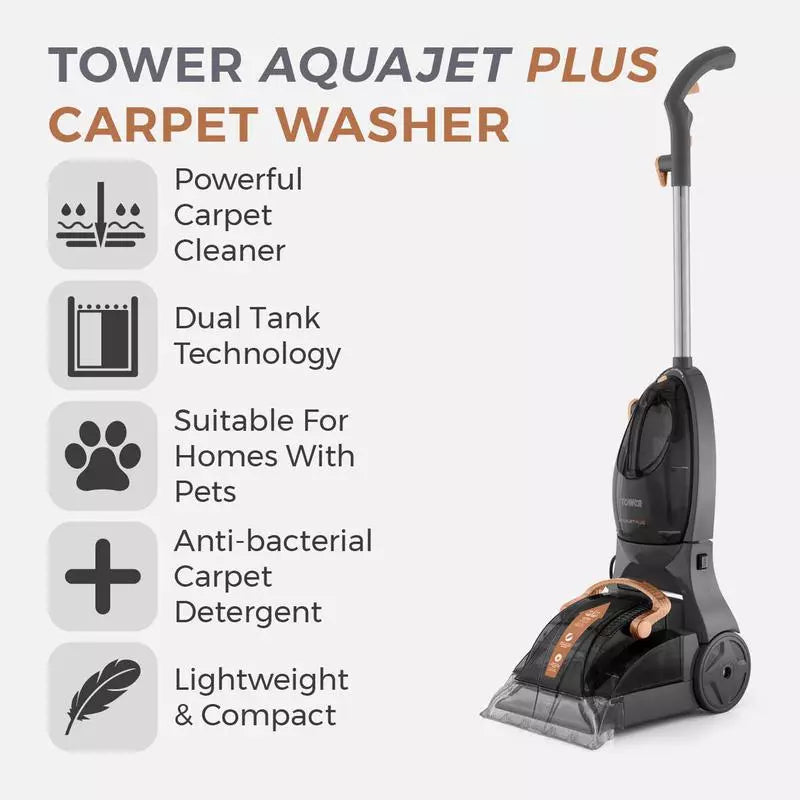 Tower AQUAJETPLUS Carpet Washer TCW5 Rose Gold