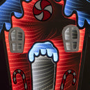 66cm Light up Gingerbread House Christmas Decoration with Red and White LEDs