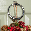 Hanging Christmas Wreath with  Berries and Pinecones