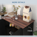 PawHut Dog Feeding Station With Storage, Pet Feeding Station With Dog Bowls