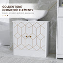 HOMCOM Bathroom Under Sink Cabinet for Basin with or without Pedestal White