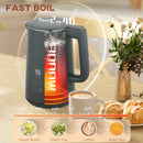 HOMCOM 1.5L 3000W Fast Boil Electric Kettle and 2 Slice Toaster Set