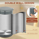 HOMCOM 1.5L 3000W Fast Boil Electric Kettle and 2 Slice Toaster Set