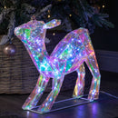 40cm Light Up Iridescent DreamLights Christmas Fawn With 100 White LEDs