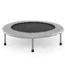 Foldable Mini Trampoline with Springs and Padded Cover-Grey