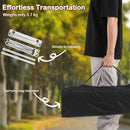 Folding Roll-up Aluminium Camping Table for 4-Silver
