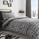 Bedlam Football Duvet Cover Set in Grey