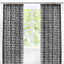 Bedlam Football Pencil Pleat Curtains in Grey