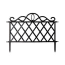 27cm x 47cm Plastic Garden Border Fence Edging with Lattice Design