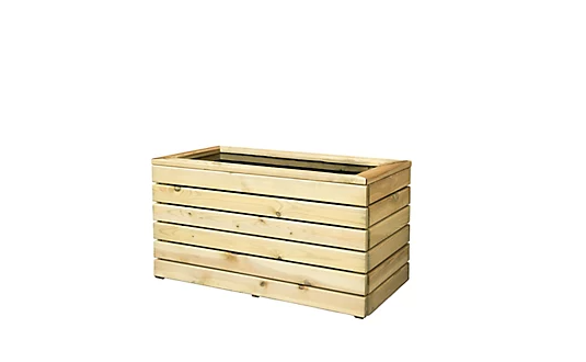 Forest Garden Linear Planter - Double 44cm(h) x 80cm(w) x 40cm(d)