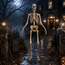 GIANT 8ft (240cm) Standing Indoor Outdoor Animatronic Halloween Skeleton Decoration