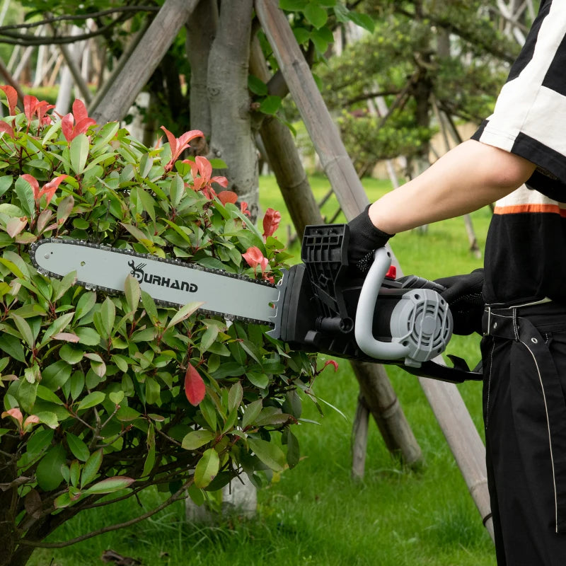 DURHAND Electric Chainsaw with Double Brake 1600w - Black
