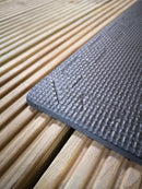 Samuel Alexander Black EVA Foam Floor Mats 60x60cm Interlocking Gym & Play Mats, Non-Slip, Water Resistant