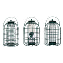 Samuel Alexander Pack of 3 Hanging Nut Seed & Fat Ball Bird Feeders with Squirrel Guard