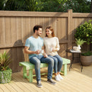 Outsunny 1.1M Outdoor Garden Bench Patio Loveseat Fir Wood 2 Person
