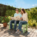 Outsunny 1.1M Outdoor Garden Bench Patio Loveseat Fir Wood 2 Person