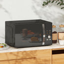 HOMCOM 23L 800W Microwave Oven With Digital Display, Auto Cook, Black