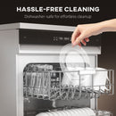 HOMCOM 23L 800W Microwave Oven With Digital Display, Auto Cook, Black