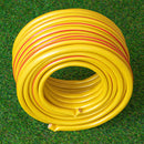 30m Yellow Reinforced Kink Resistant Garden Hose Pipe with Spray Gun Set