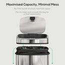 HOMCOM 50L Sensor Bin, Stainless Steel Kitchen Bin With Automatic Close