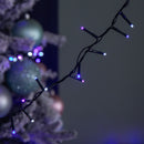 37.5m 1500 LED TreeBrights Christmas String Lights with Timer in Blue, White & Purple