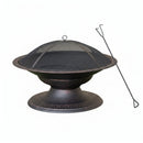50cm Bronze Effect Steel Toscana Outdoor Garden Fire Pit