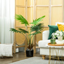HOMCOM Artificial Plant with PEVA Leaves and Coconut Coir for Home Office