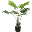 HOMCOM Artificial Plant with PEVA Leaves and Coconut Coir for Home Office