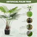HOMCOM Artificial Plant with PEVA Leaves and Coconut Coir for Home Office