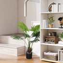 HOMCOM Artificial Plant with PEVA Leaves and Coconut Coir for Home Office