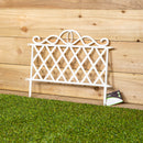 27cm x 48cm  Plastic Garden Border Fence Edging with Lattice Design