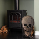 Light up Halloween Skull Infinity Decoration with Warm White LEDs