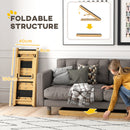 PawHut Dog Steps Dog Ramp, 4-Step Adjustable Height Pet Stairs for Large Dogs