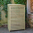 68cm x 1.2m Wooden Outdoor Garden Single Wheelie Bin Store Storage