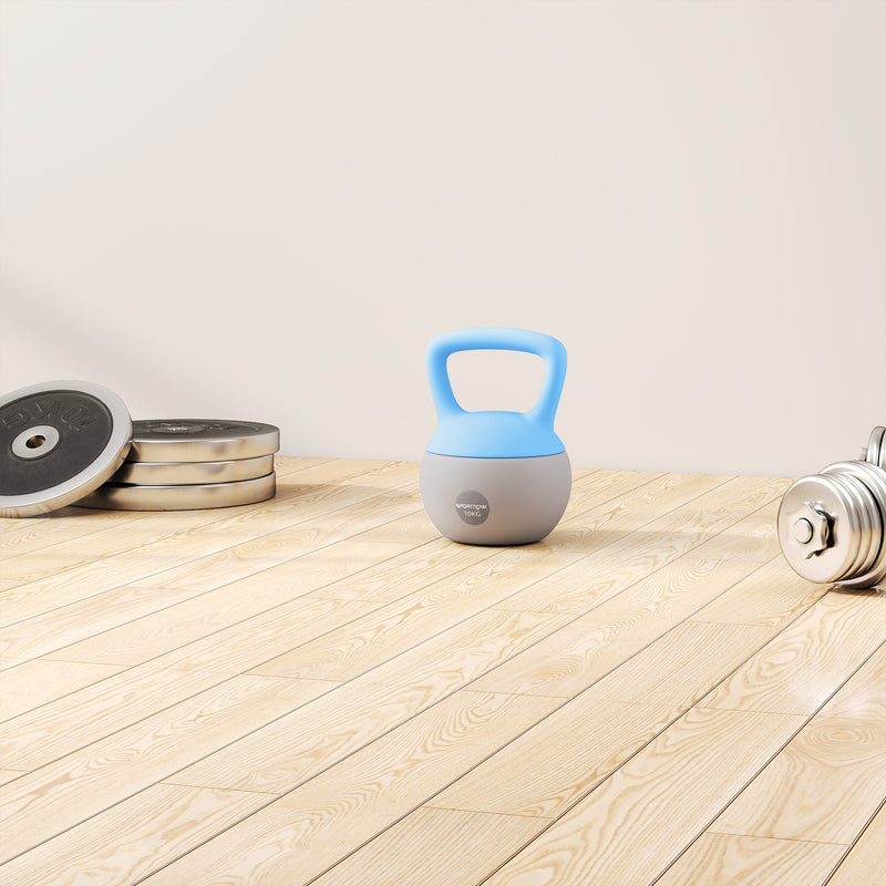 SPORTNOW 10KG Kettlebell with Soft Body and Non-Slip Handle