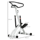 SPORTNOW Stepper Machine with 12-Level Hydraulic Resistance, LCD Monitor