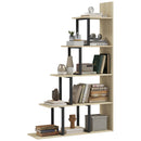 HOMCOM 5-Tier Ladder Shelf Display Plant Stand Home Office Ladder Oak