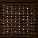1.2 x 1.2m Light up Christmas Star Curtain Lights with 108 White LEDs