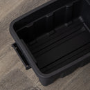 11L/37L/140L Black and Red Small Tuff Stackable Storage Box with Lid and Carry Handles