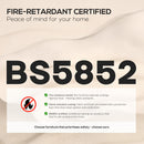 HOMCOM Manual Reclining Armchair Recliner with Footrest