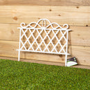 27cm x 48cm  Plastic Garden Border Fence Edging with Lattice Design