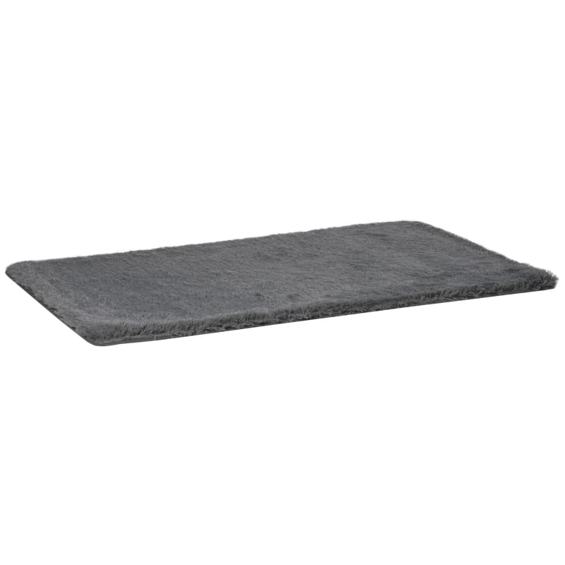 HOMCOM Fluffy Shaggy Rug 90x150 cm - Grey