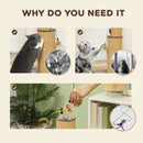 PawHut 78cm Tall Cat Scratching Post With 3 Toy Feathers