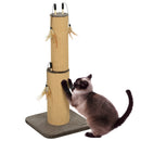PawHut 78cm Tall Cat Scratching Post With 3 Toy Feathers