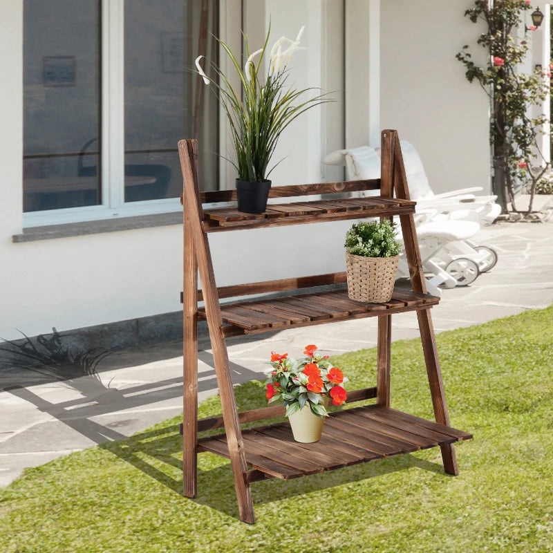 80l plant pot Outsunny Plant Pot Stand 80L x 37W x 93H cm