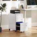 Vinsetto Lockable Mobile Filing Cabinet w/ 3 Drawers 30 x 43.5 x 60 cm