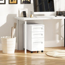 Vinsetto Lockable Mobile Filing Cabinet w/ 3 Drawers 30 x 43.5 x 60 cm