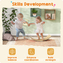 AIYAPLAY Wooden Balance Board For Kids, Wobble Board With Felt, Blue