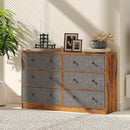 HOMCOM Chest of Drawers, 6 Drawer Dresser for Bedroom